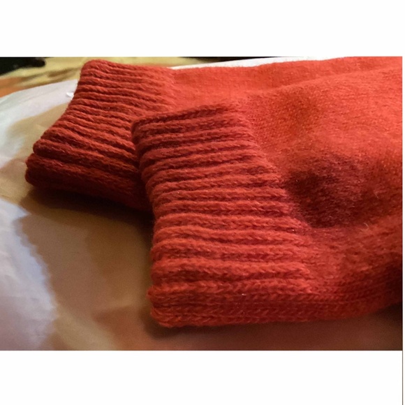 2 Pr Wool Blend Red Heavywt Knee Socks Lg - Picture 2 of 4